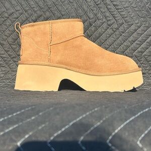 UGG Tan Suede Ankle Booties